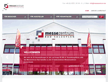 Tablet Screenshot of messezentrum.de